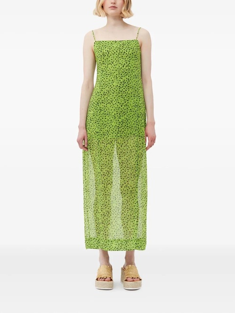 GANNI floral-print dress - Green - zdjęcie produktu nr 1
