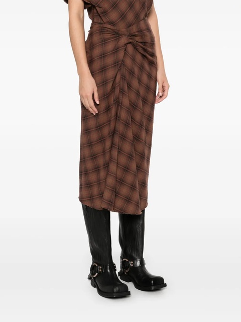 MARANT ÉTOILE Nicole midi skirt - Brown - zdjęcie produktu nr 2