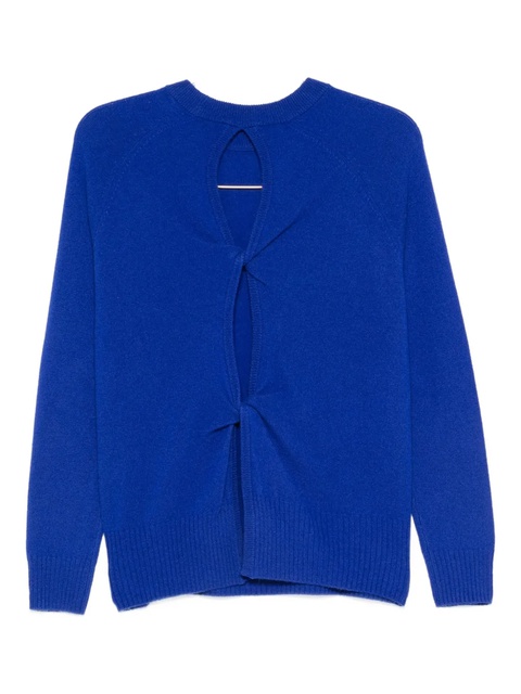 Christopher Esber keyhole-back cashmere sweater - Blue - zdjęcie produktu nr 2