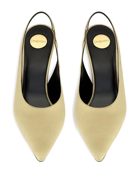 Saint Laurent 110mm L'entracte slingback pointed-toe pumps - Neutrals - zdjęcie produktu nr 2