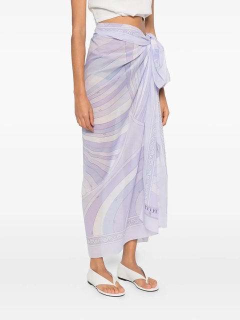 PUCCI geometric print pareo - Purple - zdjęcie produktu nr 2