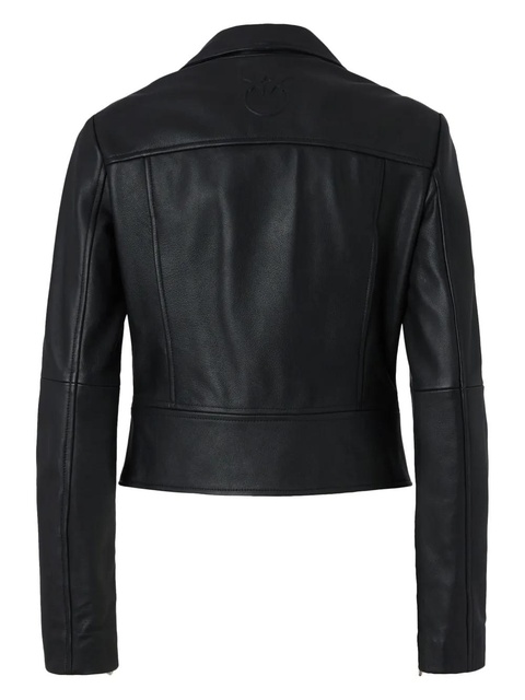PINKO cropped biker jacket - Black - zdjęcie produktu nr 2