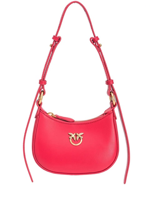 PINKO Love Birds leather bag - Red - zdjęcie produktu nr 1