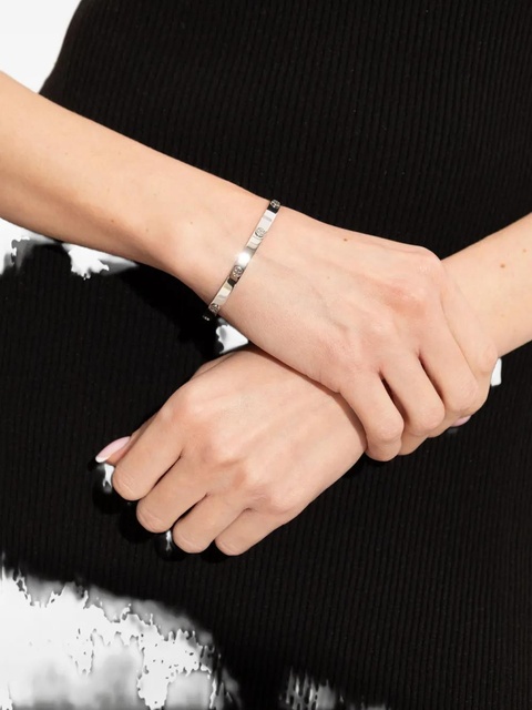 Tory Burch logo-plaque bracelet - Silver - zdjęcie produktu nr 1