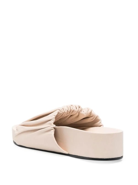 Jil Sander leather platform sandals - Neutrals - zdjęcie produktu nr 2