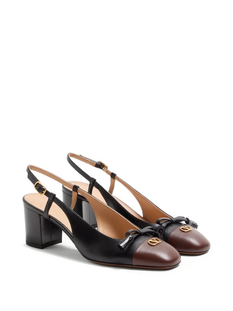 Valentino Garavani VALET DU ROI KIDSKIN SLINGBACK PUMPS 60MM - Black - zdjęcie produktu nr 2