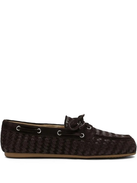 Miu Miu woven suede loafers - Brown - zdjęcie produktu nr 1