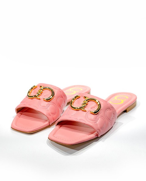 CASADEI - Skórzane klapki z logo - zdjęcie produktu nr 2