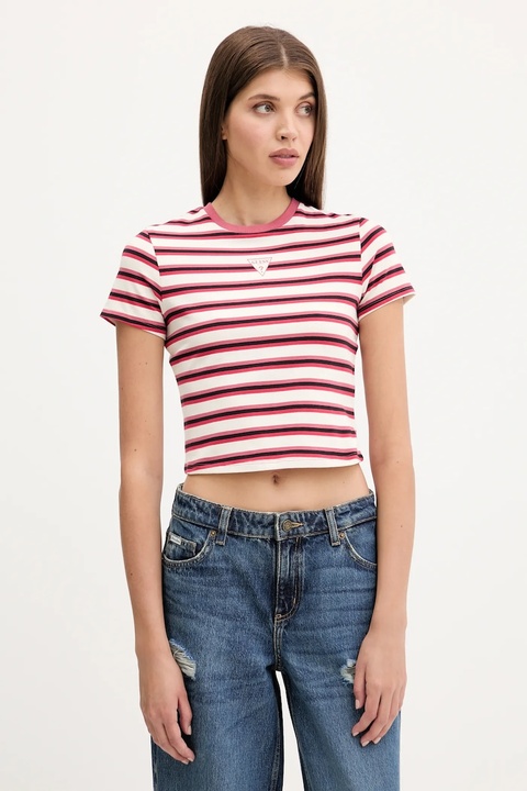 Guess Originals t-shirt damski kolor beżowy W5GI57 J1314 - zdjęcie produktu nr 1