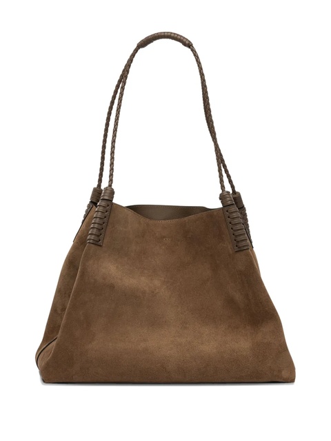ETRO medium Libra braided-handle suede tote bag - Brown - zdjęcie produktu nr 2
