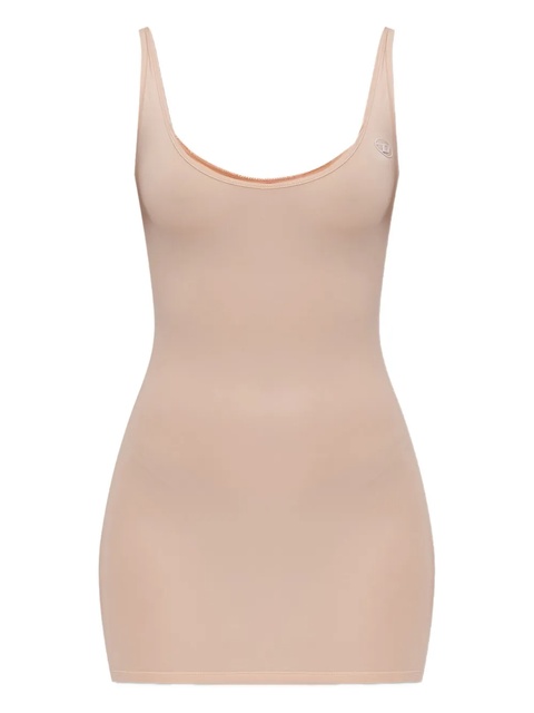 Diesel logo-plaque mini dress - Neutrals - zdjęcie produktu nr 1