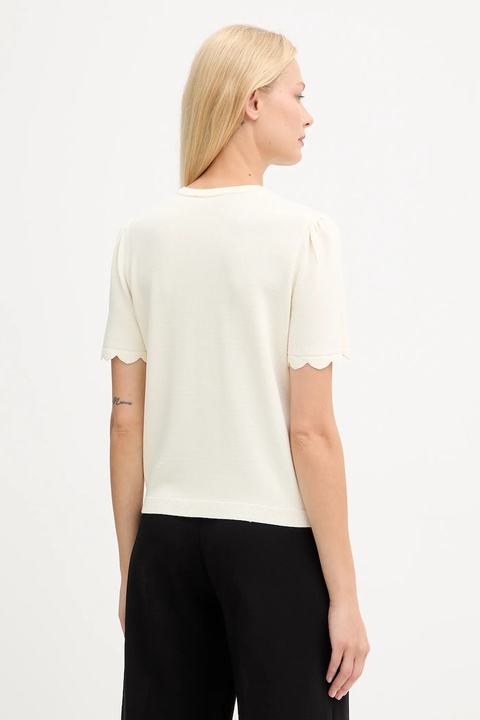 Twinset bluzka damska kolor beżowy gładka 252TP3203 - zdjęcie produktu nr 1