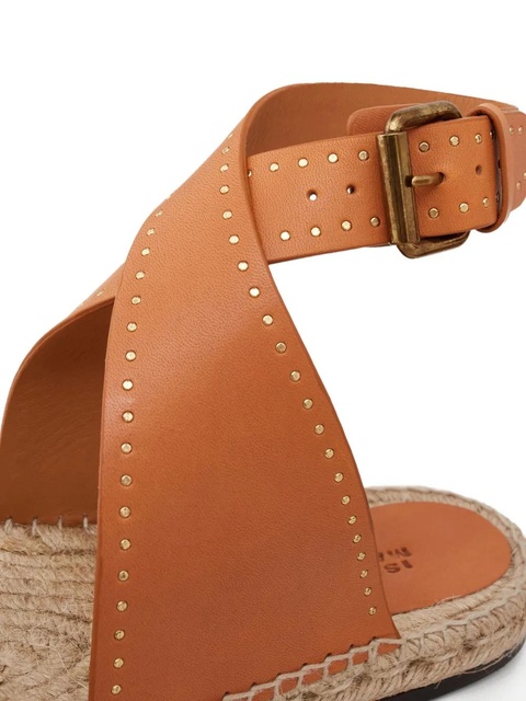 ISABEL MARANT Illya leather espadrilles - Brown - zdjęcie produktu nr 2