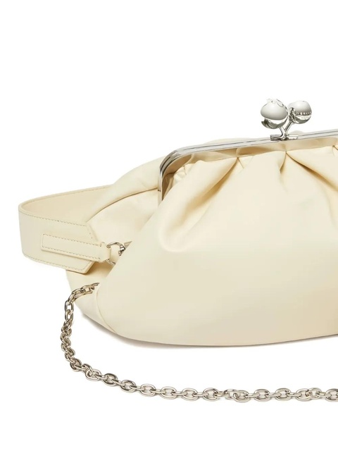 Weekend Max Mara Cubico ruched clutch bag - Neutrals - zdjęcie produktu nr 2