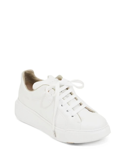 Max Mara leather lace-up sneakers - White - zdjęcie produktu nr 2