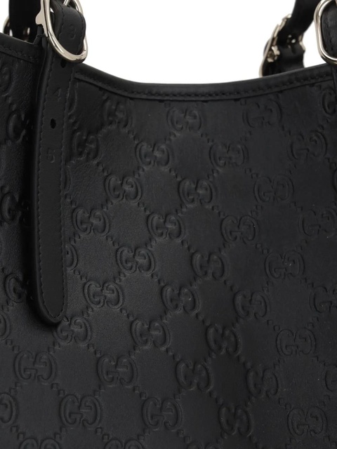 Gucci large GG Emblem tote bag - Black - zdjęcie produktu nr 2