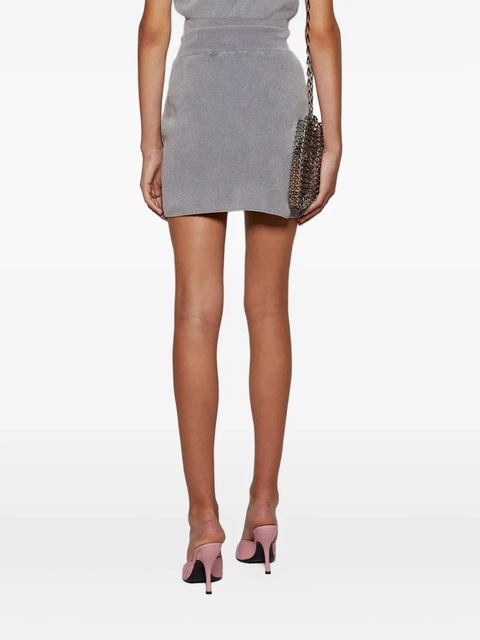 Alexander Wang logo-appliqué mini skirt - Grey - zdjęcie produktu nr 2