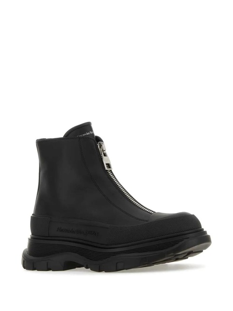 Alexander McQueen Tread Slick leather boots - Black - zdjęcie produktu nr 1