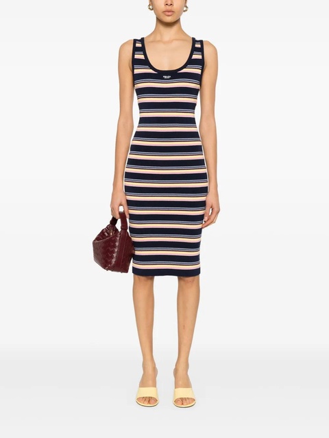 Prada striped midi dress - Blue - zdjęcie produktu nr 2
