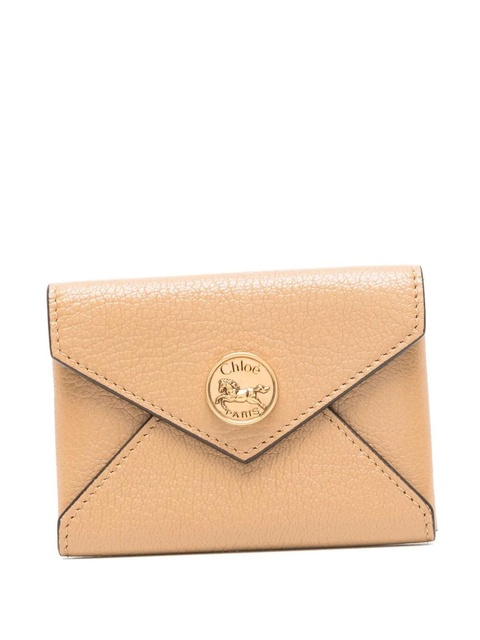 Chloé grainy logo purse - Neutrals - zdjęcie produktu nr 1