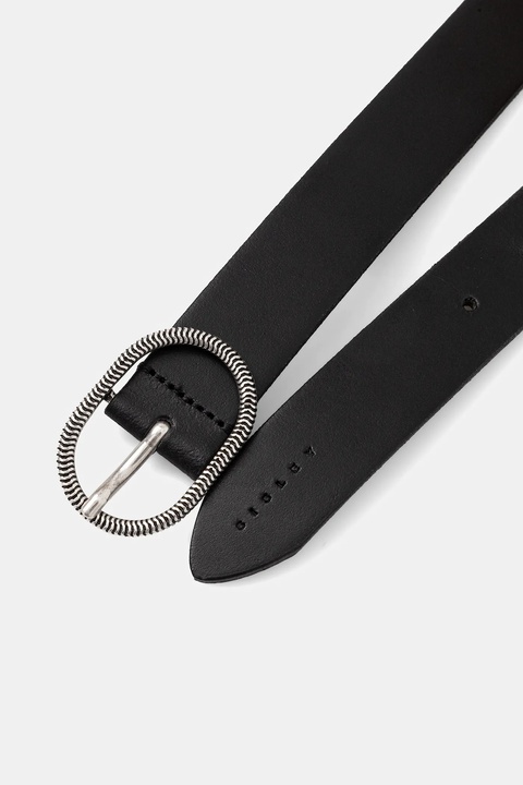 Sisley pasek skórzany damski kolor czarny 6R3NWL032 - zdjęcie produktu nr 2