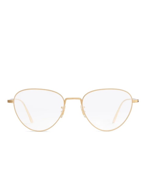 KHAITE oval-frame glasses - Gold - zdjęcie produktu nr 1