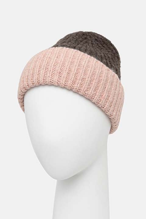 United Colors of Benetton czapka z domieszką wełny kolor brązowy 6NWBDA01L - zdjęcie produktu nr 2