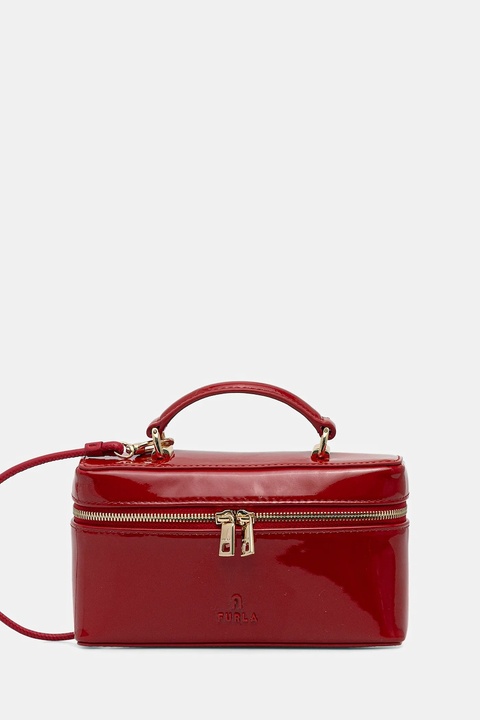 Furla torebka skórzana kolor czerwony WE00780.BX0246.RT000 - zdjęcie produktu nr 1