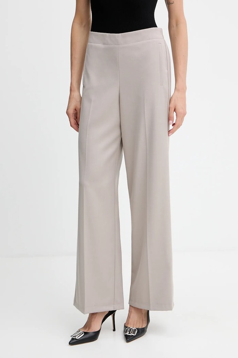 Marella spodnie Emme by Marella damskie kolor brązowy proste high waist 2525136141200 - zdjęcie produktu nr 1