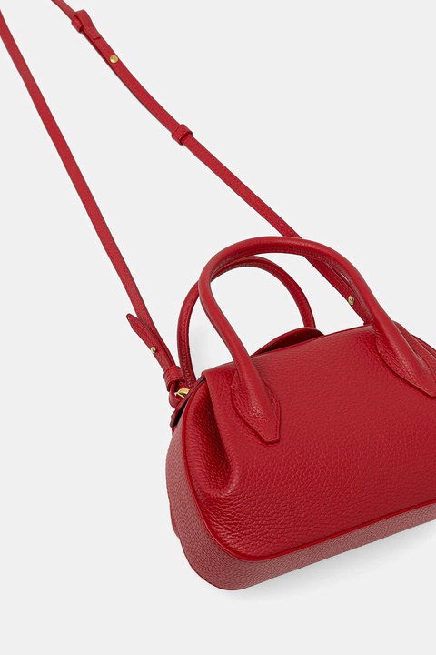 Yuzefi torebka skórzana OYSTER MINI DUFFLE kolor czerwony YUZPF25-HB-MOYD-L060 - zdjęcie produktu nr 2