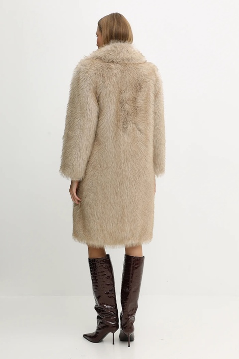 Liu Jo płaszcz kolor beżowy MF5459 E1024 - zdjęcie produktu nr 1