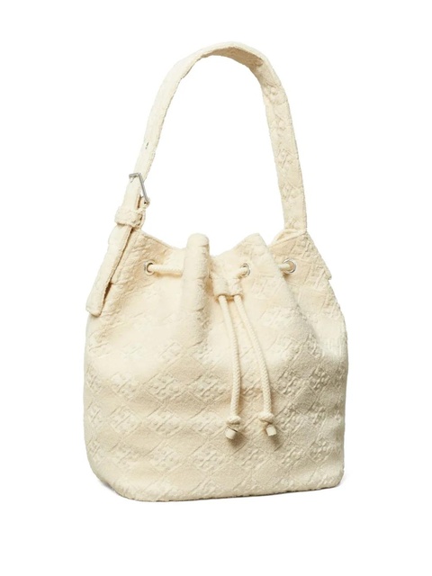 Tory Burch textured bucket bag - White - zdjęcie produktu nr 2