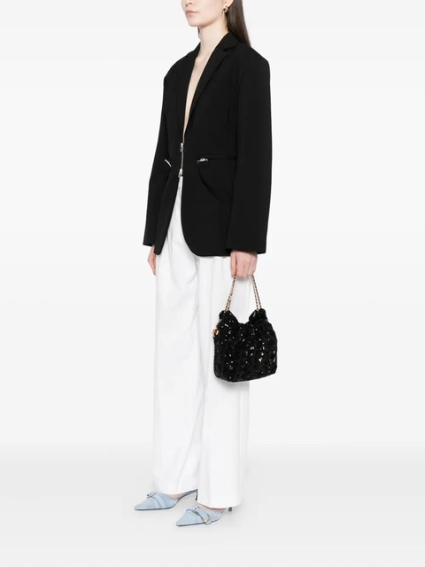 Tory Burch fleming sequin mini crossbody bag - Black - zdjęcie produktu nr 2