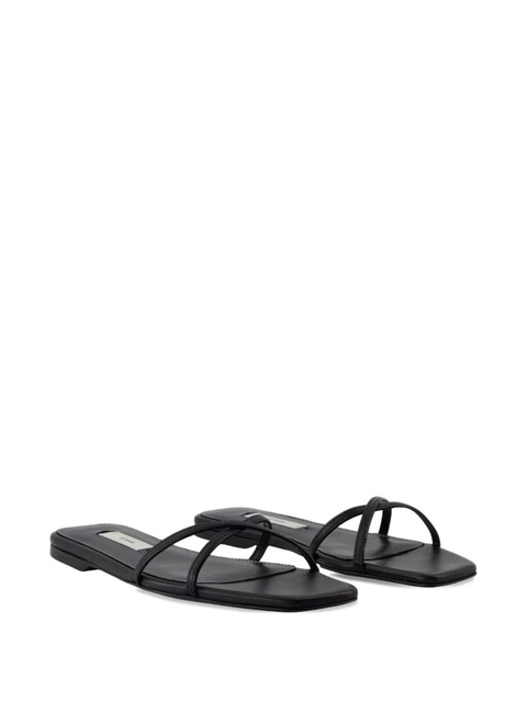 TOTEME crossover leather sandals - Black - zdjęcie produktu nr 2