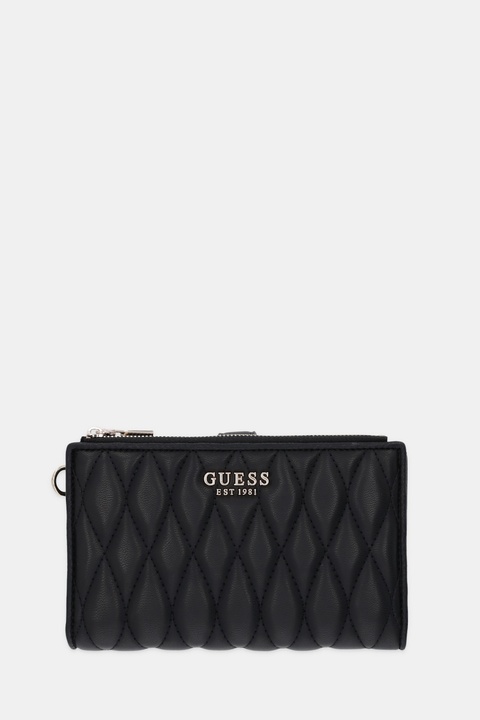 Guess portfel VALLA damski kolor czarny SWQG81 22157 - zdjęcie produktu nr 1