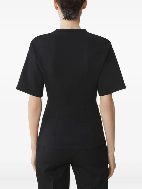 Lanvin button-detail fitted top - Black - zdjęcie produktu nr 2