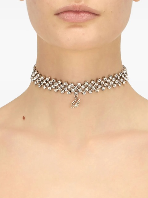 Blumarine crystal-embellished choker necklace - Grey - zdjęcie produktu nr 2