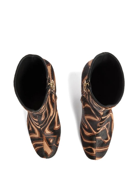 PUCCI Marmo Pattern Heeled Boots - Black - zdjęcie produktu nr 1