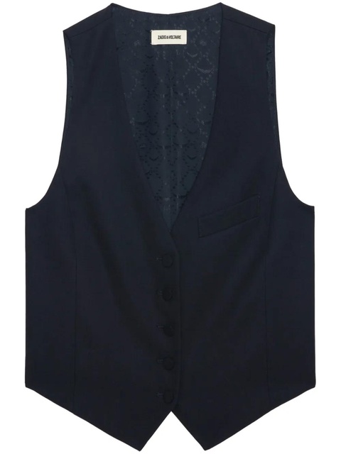 Zadig&Voltaire Emaux waistcoat - Blue - zdjęcie produktu nr 1