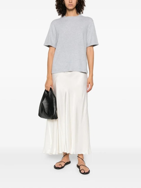 The Row raw-edge cotton top - Grey - zdjęcie produktu nr 1