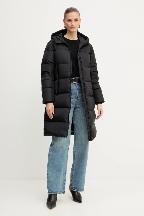 Armani Exchange kurtka puchowa kolor czarny przejściowa XW000251 AF12286 - zdjęcie produktu nr 2