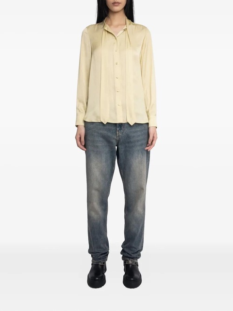 Zadig&Voltaire Tulba satin shirt - Neutrals - zdjęcie produktu nr 2