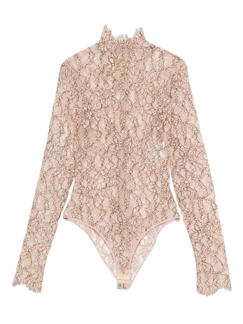 Valentino Garavani floral-lace high-neck bodysuit - Neutrals - zdjęcie produktu nr 1