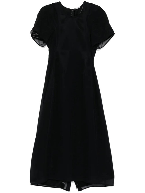 Jil Sander georgette dress - Black - zdjęcie produktu nr 1