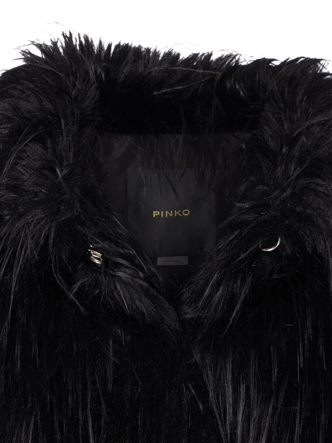 PINKO high-neck faux-fur jacket - Blue - zdjęcie produktu nr 2