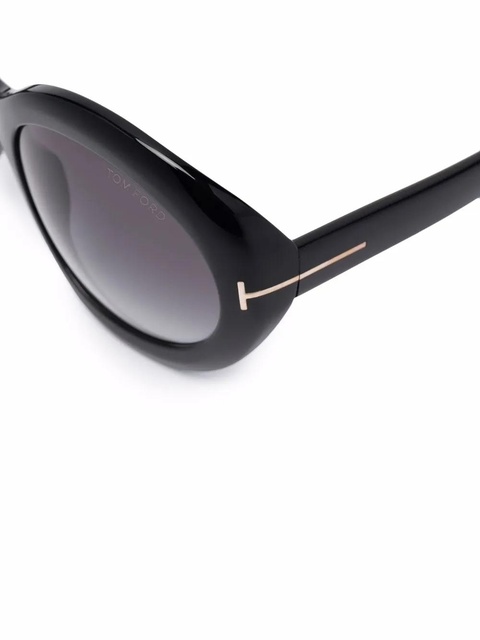 TOM FORD Eyewear round tinted sunglasses - Black - zdjęcie produktu nr 2