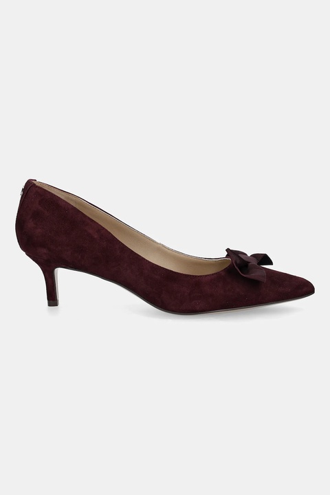 Lauren Ralph Lauren szpilki zamszowe Adrienne Bow kolor fioletowy 802980116003 - zdjęcie produktu nr 2
