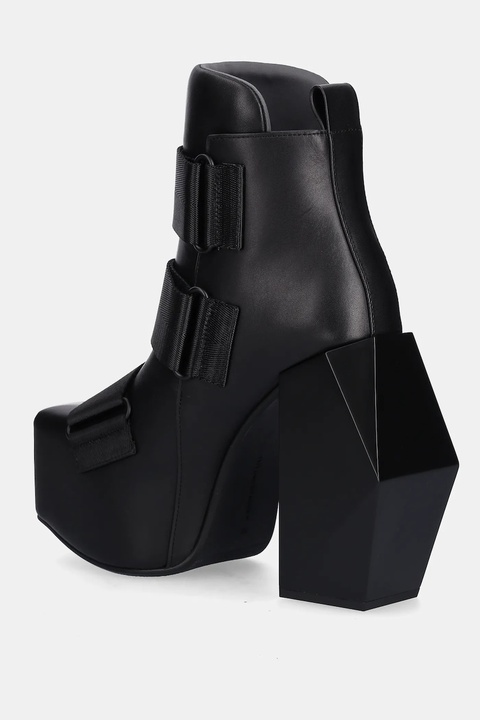 United Nude botki skórzane Stage Tron damskie kolor czarny na słupku 109420116 - zdjęcie produktu nr 1