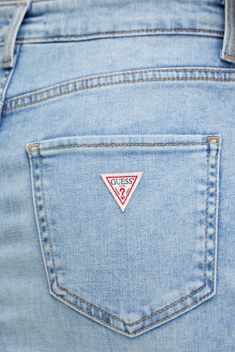 Guess spódnica jeansowa MILA kolor granatowy midi prosta W5YD1L D5QQ0 - zdjęcie produktu nr 2