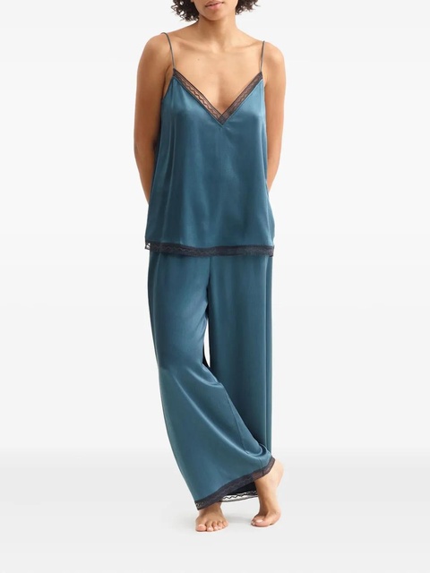 ERES Instant lace-trim silk camisole - Blue - zdjęcie produktu nr 2